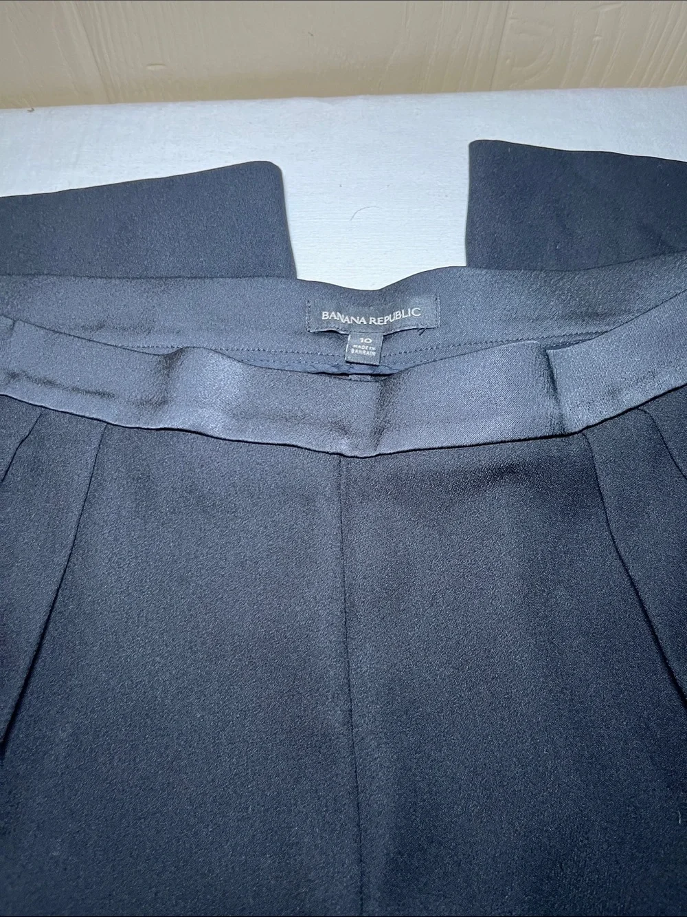 Banana Republic Black Wide Leg Dress Slacks